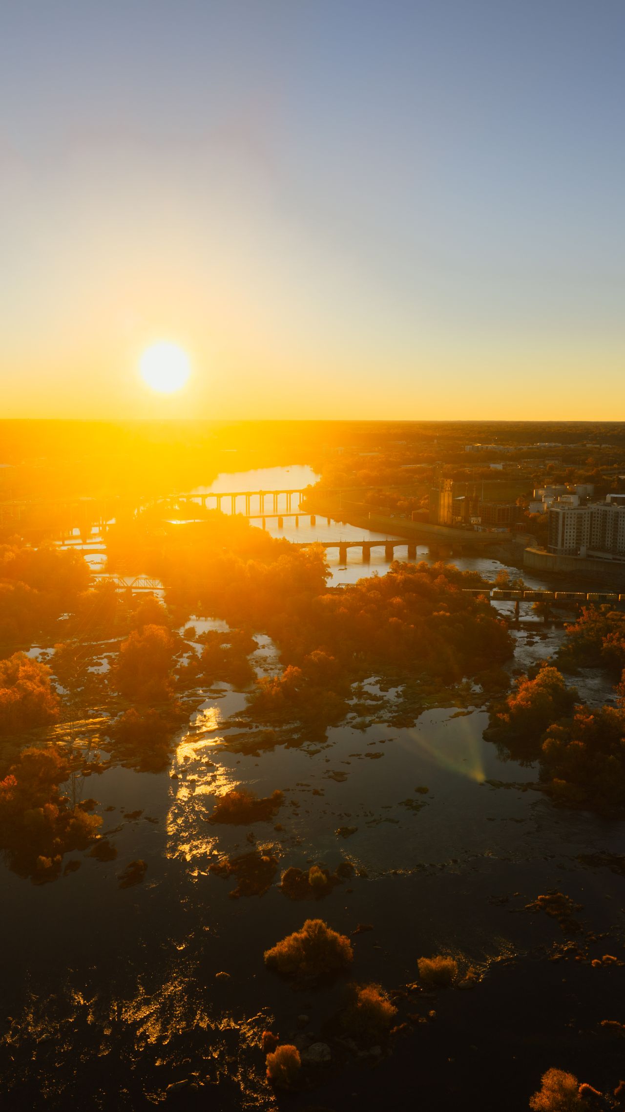 Richmond Virginia at sunset
