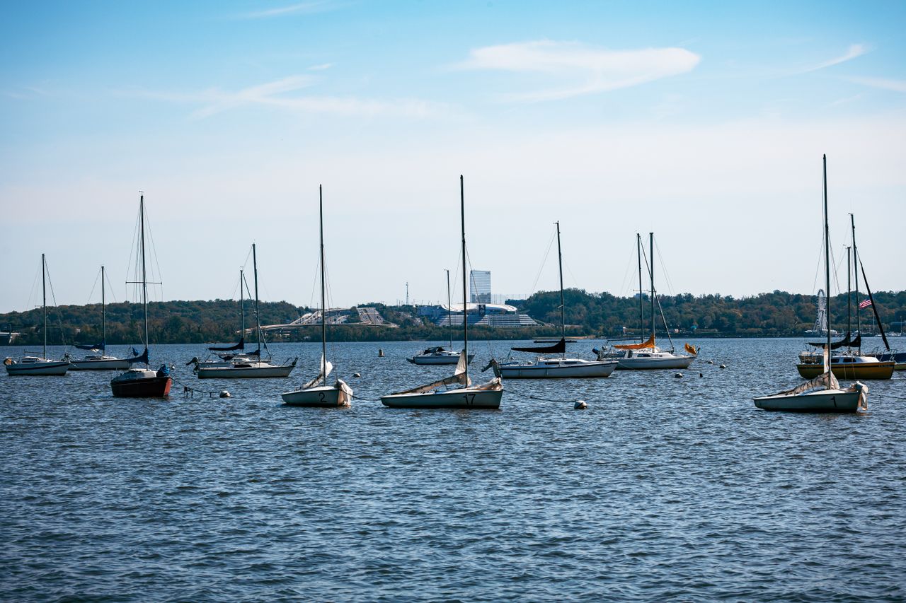 Virginia waterfront with sailboats